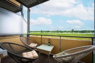 Zauberhafte Ferienwohnung in Barby Balkon mit Elbblick am Elbe-Saaleradweg - 4