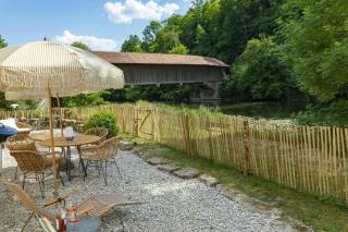 Ferienhaus Pure Jagst, Traum-Lage am Fluss mit Kaminzimmer und Infrarot-Wärmekabine - 6