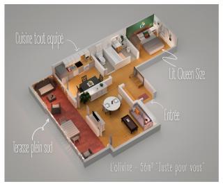 Netflix - Lit Queen Size - Terrasse Plein Sud - Climatisation - 2'Centre-Ville - 6'Mer - Parking Privé - 56m2 - L'Olivine - OFFRE SPÉCIALE - 6